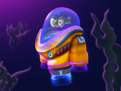 FishPunk - Video Game Character Design app branding character design design futuristic graphic design illustration