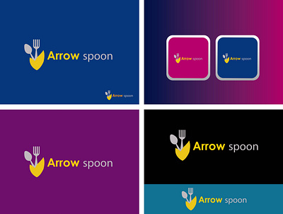 Arrow Spoon Logo design branding graphic design logo restaurants