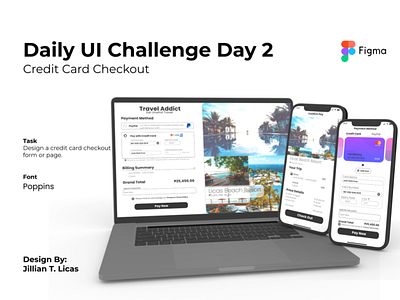 Daily UI Challenge 2: Credit Card Checkout app dailyui design figma ui uiux
