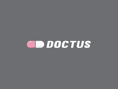 Doctus Logo illustration logo online pharmacy pill store vector