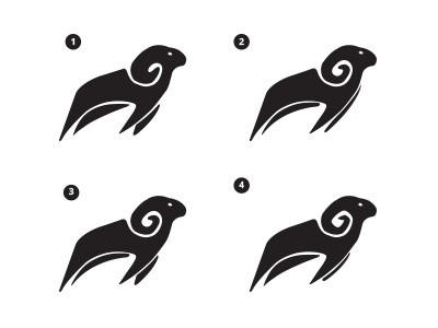 Bighorn Sheep marks animal bighorn illustration logo logo. mark mark sheep skillshare versions