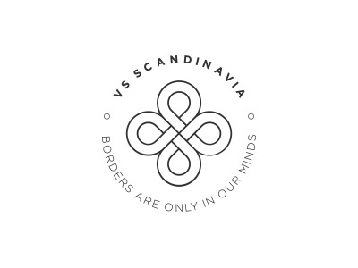 VS Scandinavia logo branding business consulting line work logo mark scandinvian sign vs