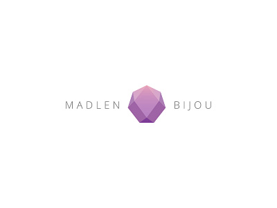 Madlen Bijou bijou branding jewelry logo purple ruby stone
