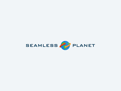 Seamless Planet arrows earth globe logo planet round seamless travel turn