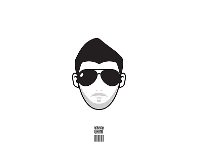 Grant Avatar avatar beard black face glasses illustration shades vector