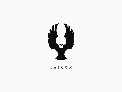 Falcon Mark bird bird of prey black falcon illustration logo mark