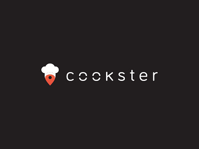 Cookster logo app branding chef cook logo pin website