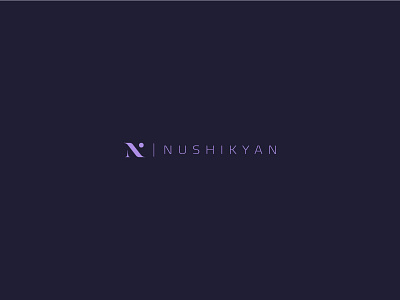 Nushikyan Branding advertising agency armenian business company family logo n name typography