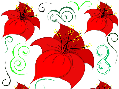 Lilly Flower Pattern Design