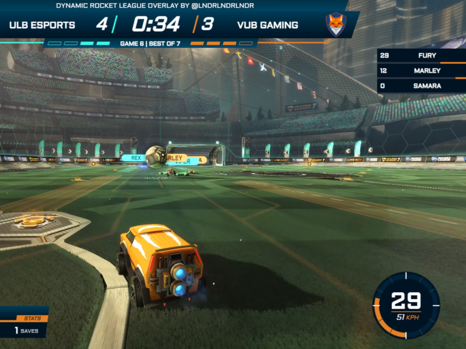 Rocket League Casting Overlay by LNDR on Dribbble