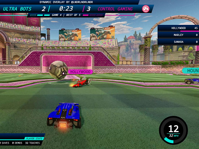 Dynamic Casting Overlay For Rocket League