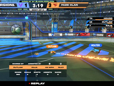 Rocket League Broadcast Overlay custom stream overlays design dynamic overlay illustration logo overlay rlcs rocket league rocket league broadcast overlay rocket league casting overlay rocket league custom overlay rocket league overlay ui