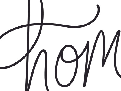 You Are Home To Me brush script hand lettering