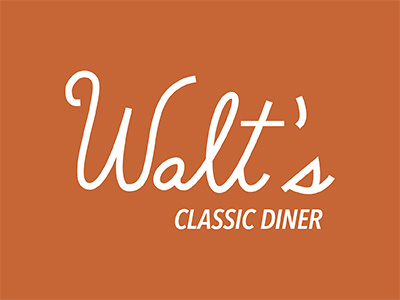 walt's classic diner handlettering typography wip working hard
