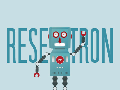 Resetatron guilder illustration robots