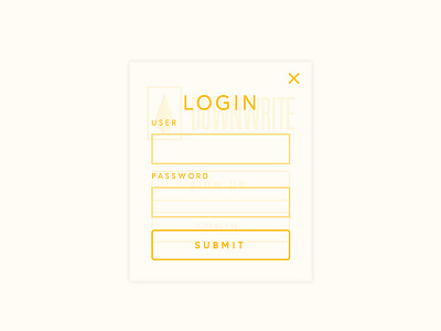 Downwrite Login Modal buttons forms login modal signup ui design ux web design