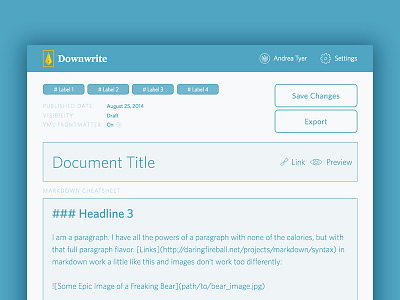 Downwrite Editor