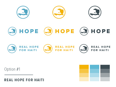 Real Hope For Haiti Concept branding identity logo design logo mark logo type