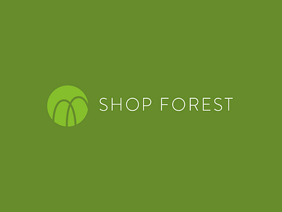 Shop Forest branding logo design logo mark