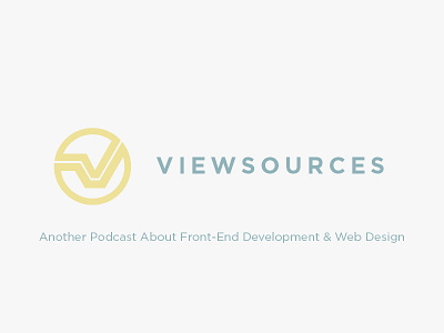 Viewsources Logo logo design new project podcast