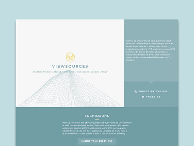 Viewsources Podcast Lives! branding design flexbox gotham new project podcast web