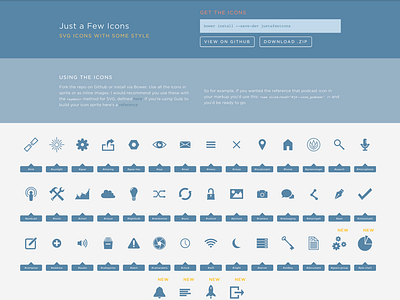 Just a Few Icons freebie icons svg