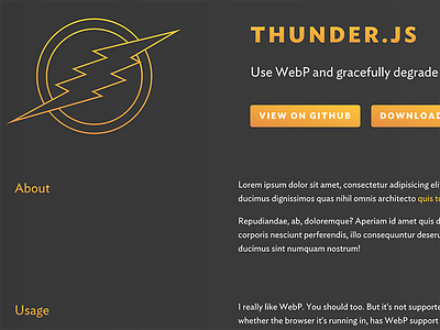 Thunder.js buttons gradients ideal sans wip