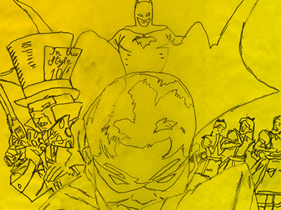 robin year one batman beginning comic books illustration tracing