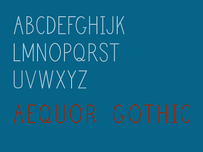 aequor gothic free throw new typeface typography working