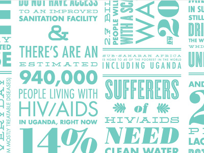 the reality of clean water nonprofit poster design typography work in progress