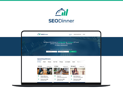 SEO Dinner Landing Page UI Design & Development