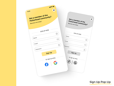 Sign Up Page - Daily UI Challenge #001