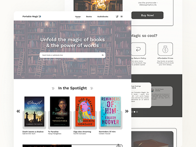 Landing Page - Daily UI Challenge #003 app app design audiobooks bibliophile books bookstore branding dailyui dailyuichallenge design figma landing page trending ui user interface ux web design website