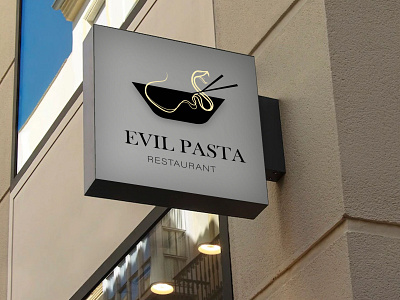 EVIL PASTA design graphic design logo vector