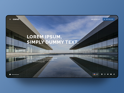 const.  company site design