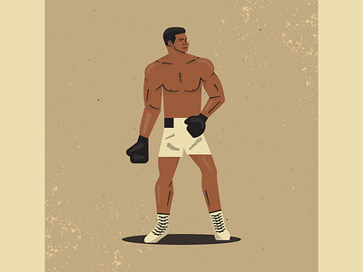 Muhammad Ali artist boxing design digitalart digitaldesign graphicdesign illustration illustrator muhammad ali retro vector vectorart vintage