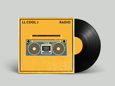LL Cool J - Radio album cover artist design digitalart digitaldesign graphicdesign hiphop illustration illustrator ll cool j radio retro vector vectorart vintage vinyl