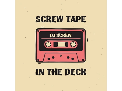 Screw Tape design digitalart digitaldesign dj screw graphicdesign h town houston illustration illustrator linocut linocut illustration retro retro art retro illustration vector vintage vintage art vintage illustration