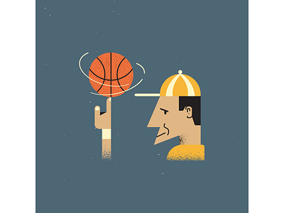 Basketball basketball basketball illustration design digitalart digitaldesign graphicdesign illustration illustrator mid century retro retro illustration vector vintage illustration