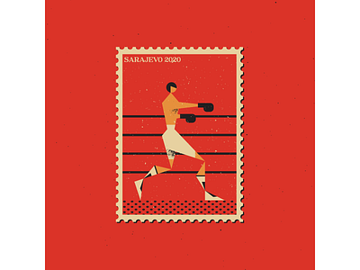 Boxing boxing digitalart digitaldesign geometric geometry graphicdesign illustration illustrator retro retro illustration sport sport stamps stamp stamps texture vector vintage illustration