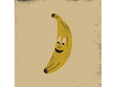 Banana banana digitalart digitaldesign graphicdesign illustration illustrator mid century mid century illustration retro retro illustration texture vector vintage vintage illustration