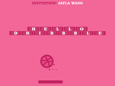 Hello Dribbble debut hello illustration invitation new vector