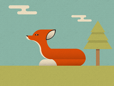 Fox digitaldesign fox graphicdesign illustration illustrator process shapes vector vectordesign