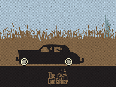 The Godfather/Set Up digitalart graphicdesign illustration illustrator mafia movie poster thegodfather vector