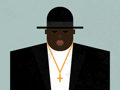 Biggie big biggie digitalart digitaldesign graphicdesign illustration illustrator music rap rapper vector vectorart