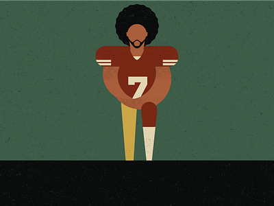 Colin Kaepernick activist america colinkaepernick digitalart digitaldesign graphicdesign illustration illustrator nfl sport vector vectorart