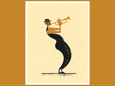 Jazz Musician afro artist design digitalart digitaldesign graphicdesign illustration illustrator jazz music vector