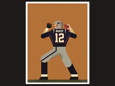 Tom Brady artist design digitalart digitaldesign graphicdesign illustration illustrator new england patriots nfl tom brady vector vectorart