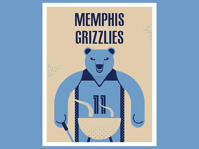 Memphis Grizzles artist basketball design digitalart digitaldesign graphicdesign illustration illustrator memphis nba vector