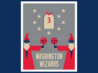 Washington Wizards artist basketball design digitalart digitaldesign graphicdesign illustration illustrator logo nba poster vector washington wizards
